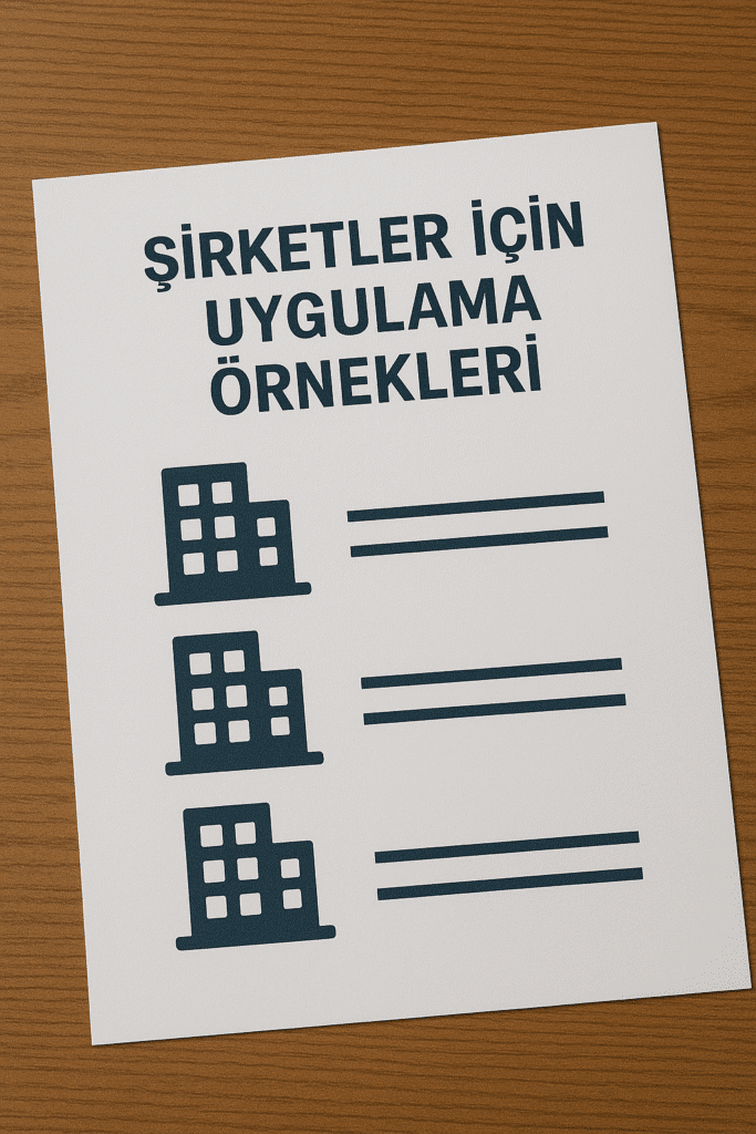 Şirketler İçin Uygulama Örnekleri